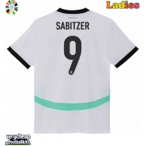Austria Marcel Sabitzer #9 Replica Away Shirt Ladies Euro 2024 Short Sleeve